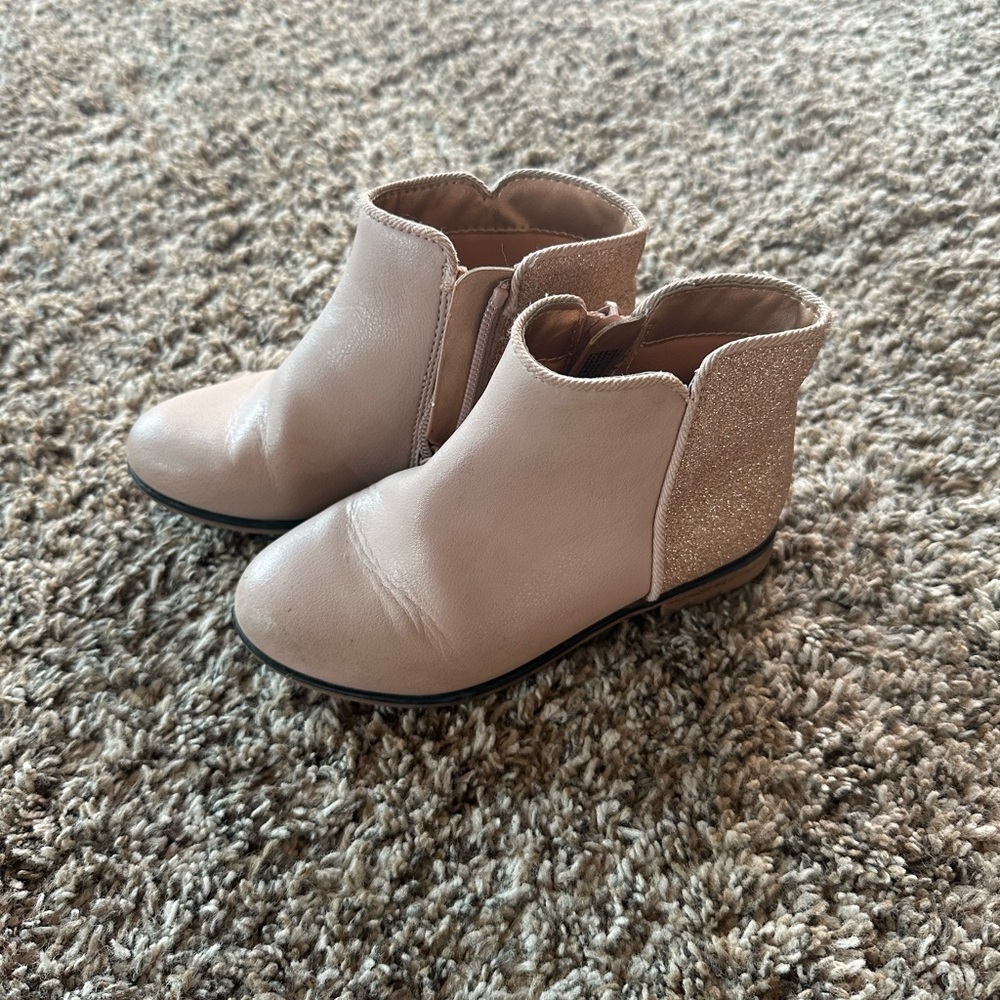 Toddler girl pink sparkly boots